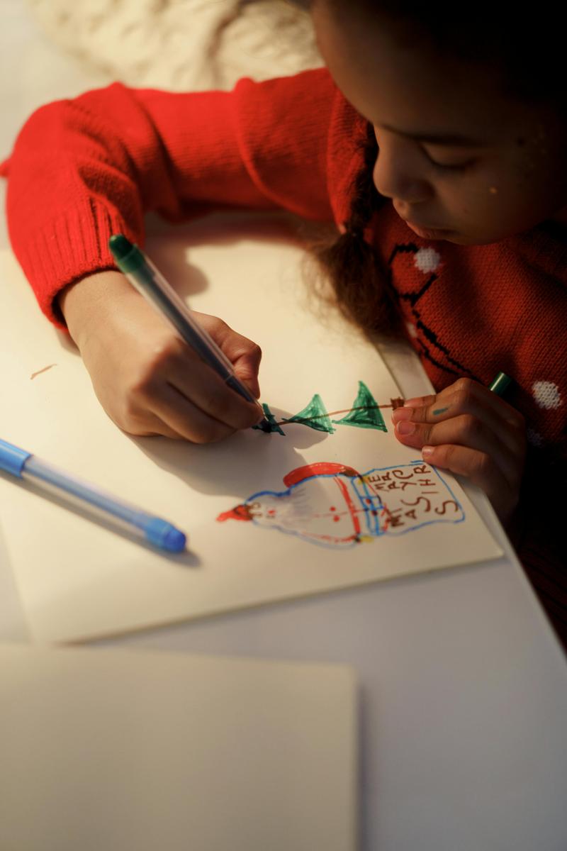 drawing Santa